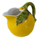 Pichet barbotine forme citron vintage