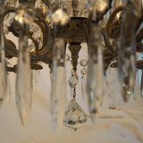 Napoleon III chandelier with crystal pendants, signed Portieux 19th century