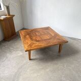 1940s inlaid oak coffee table