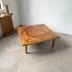 1940 marquetry oak coffee table