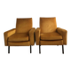 Paire fauteuils velours vintage