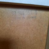 DF2000 bedside table with two drawers coral red orange Raymond Loewy