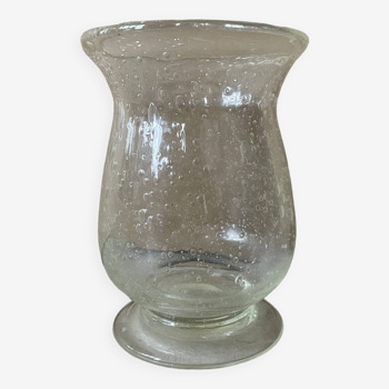 Vase bullé verre Biot