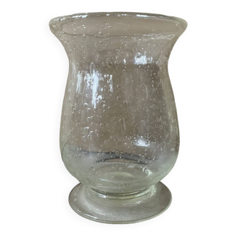 Vase bullé verre Biot