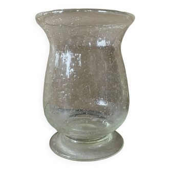 Biot bubble glass vase