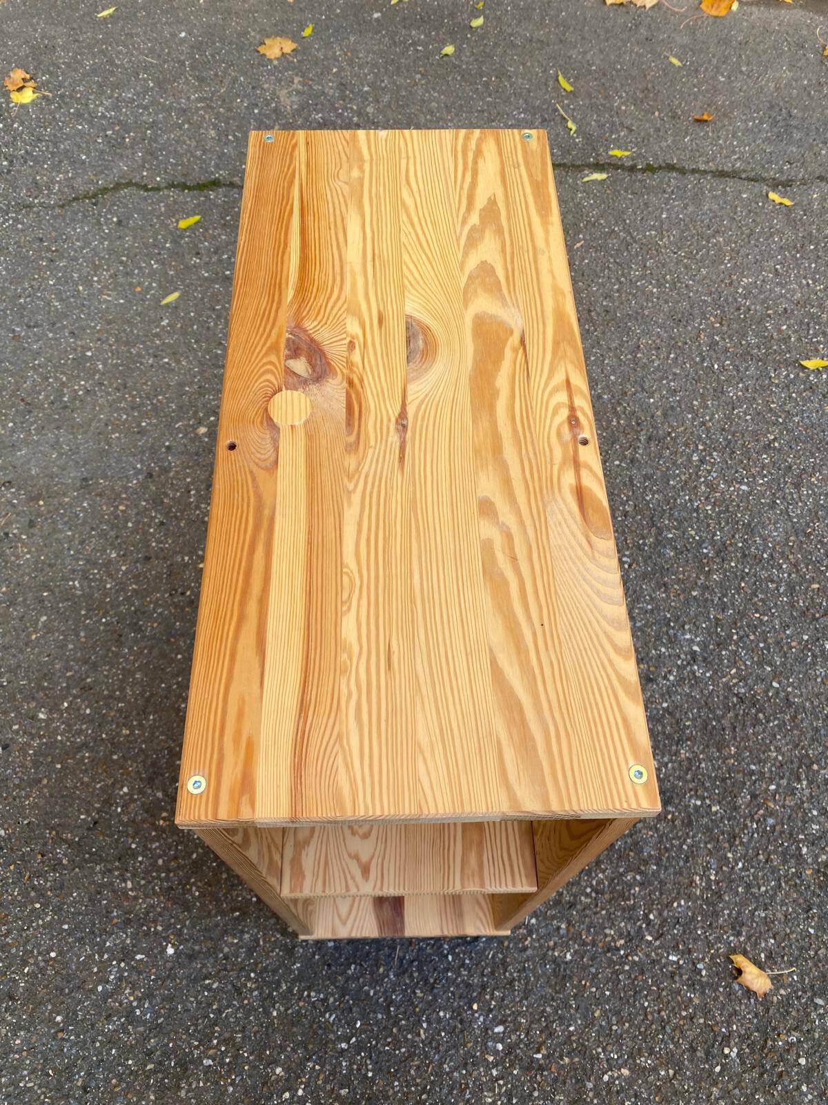 Scandinavian solid wood shelf, 1980