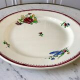 round dish Villeroy & Boch La Louvière Belgian manufacture in Iron Earth early twentieth century