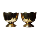Duo de petits caches-pots en cuivre doré vintages