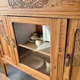 Art Deco sideboard in raw wood