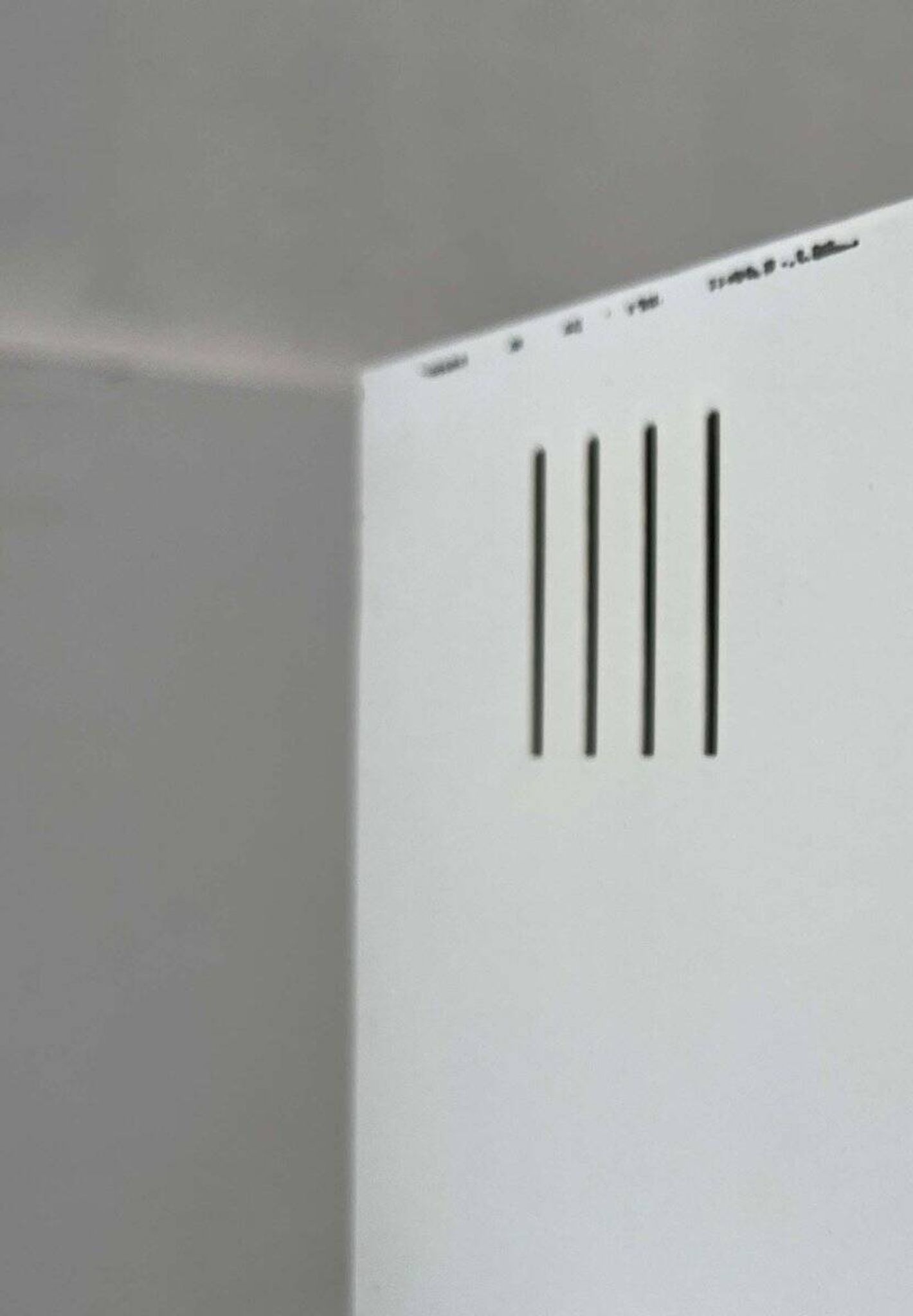 Modern minimalist cube ceiling light from the mid-century, Finland, 1960s.