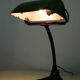 Green and black banker's lamp, Art Nouveau, 1920s