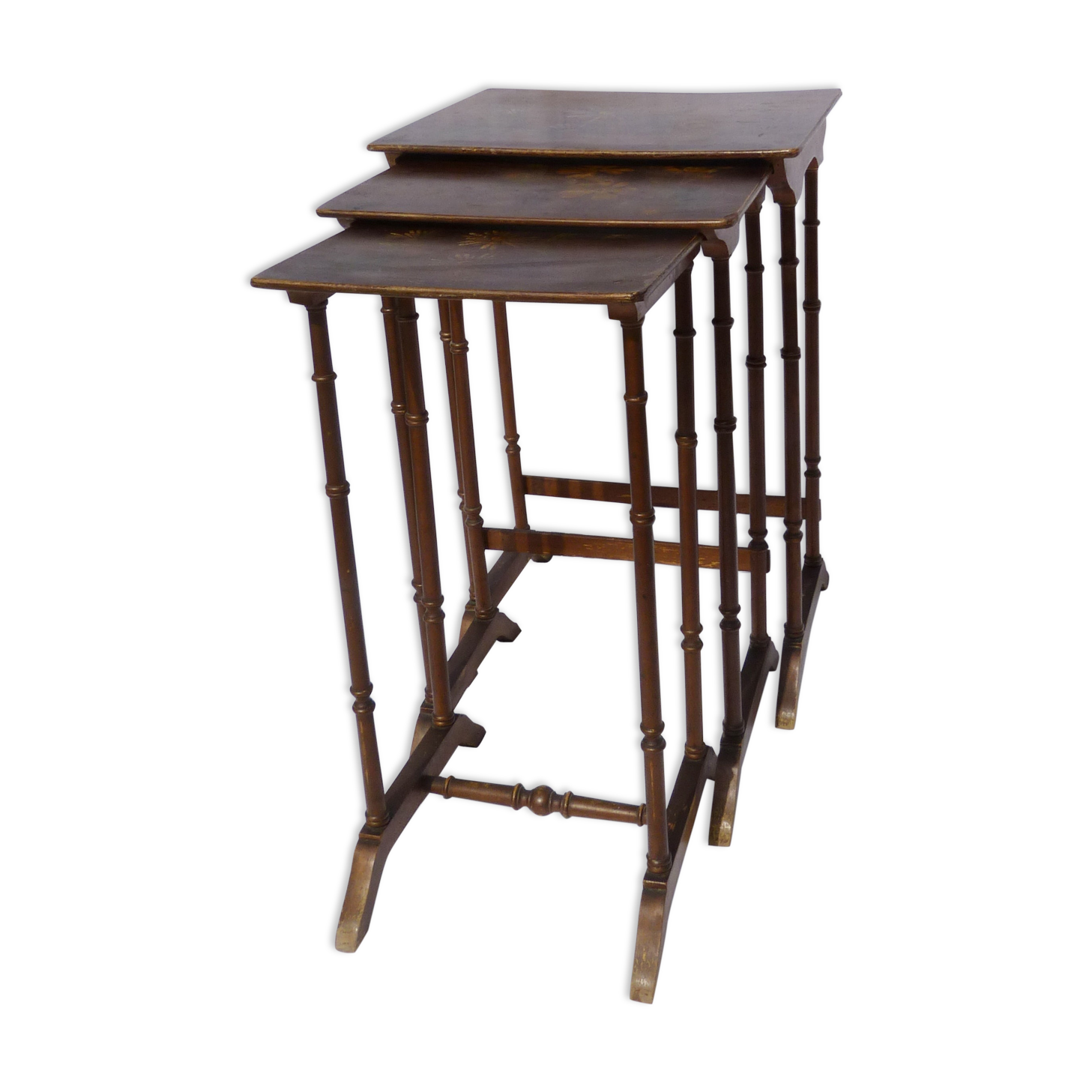 Tables with painted decoration