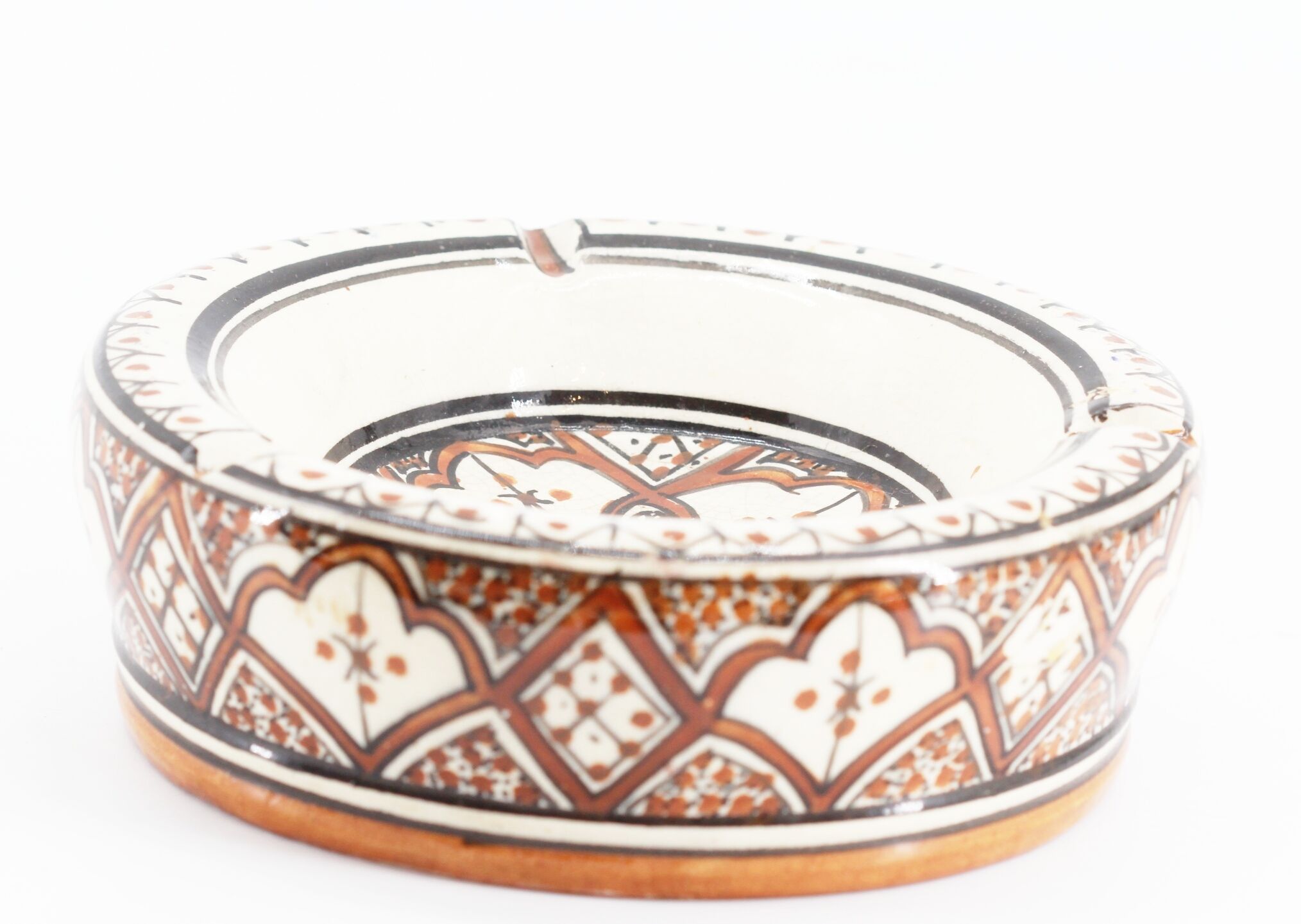 Former Moroccan ceramic ashtray