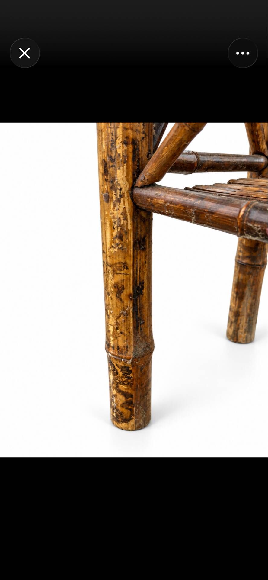 Antique bamboo shelf with 4 levels – Japonese style
