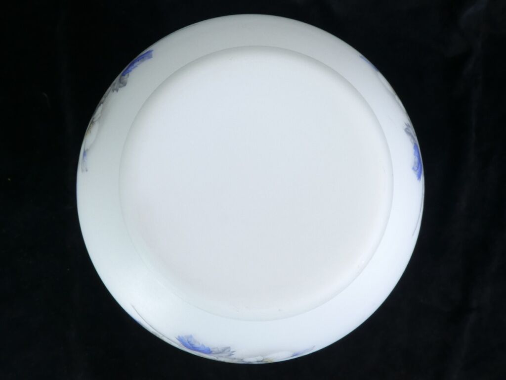 Vintage vintage floral decoration opaque glass vase 50 years