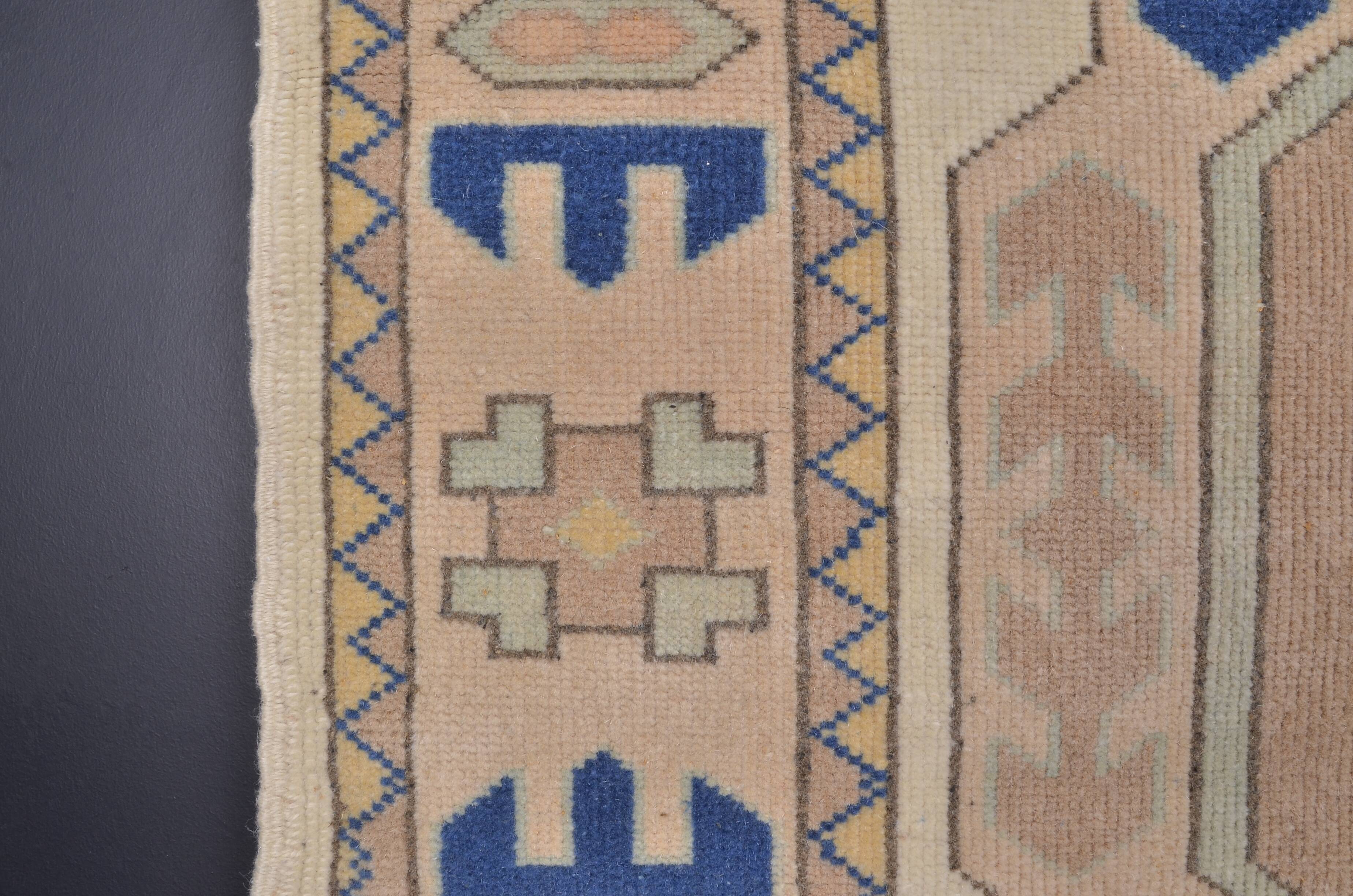 Unique Vintage Neutral Small Rug sku 2380