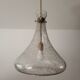 Designer drop pendant in blown and bubbled glass, Capital Lighting
