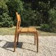 Chaise  bois et corde  italienne 1960