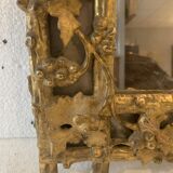 Miroir de style Louis XVI en bois sculpté et doré a la feuille d'or XIX siècle