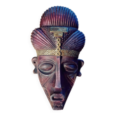 African mask in terracotta