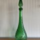 Empoli green glass bottle