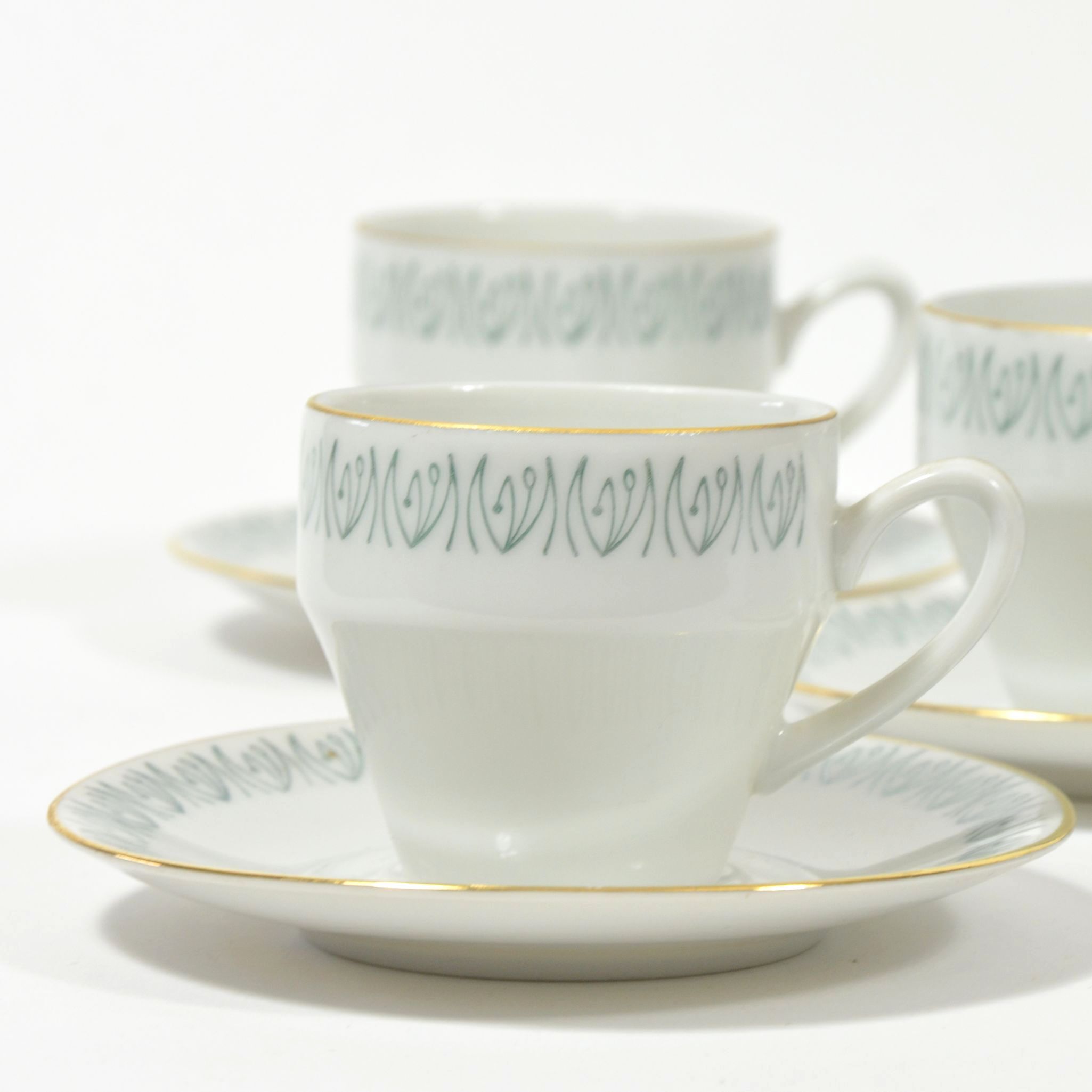 Bohême porcelaine coffee set, 1970s