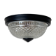 Small glass ceiling light from the 1980s, antique transparent light fixture