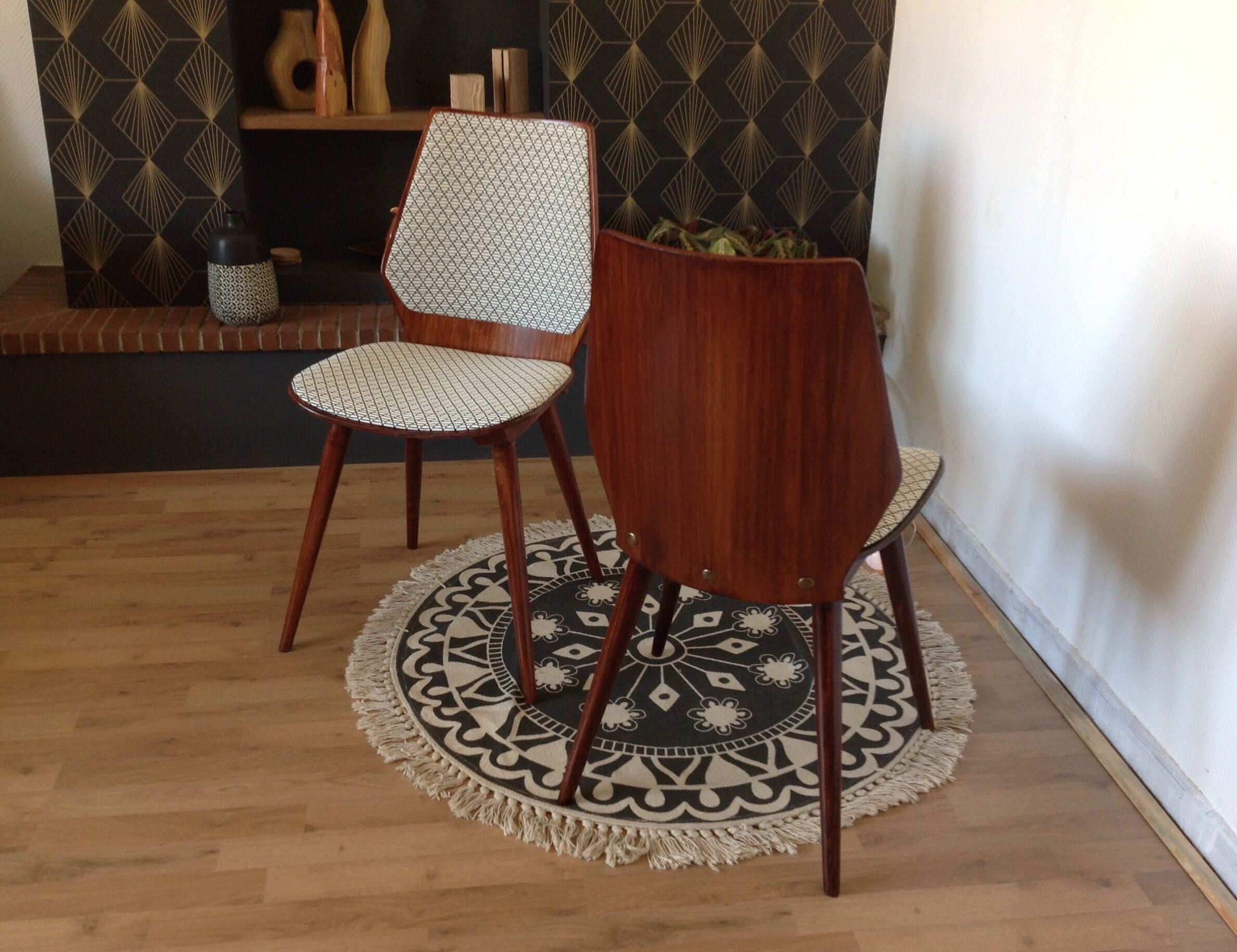 2 chairs Bistro Baumann, 60s