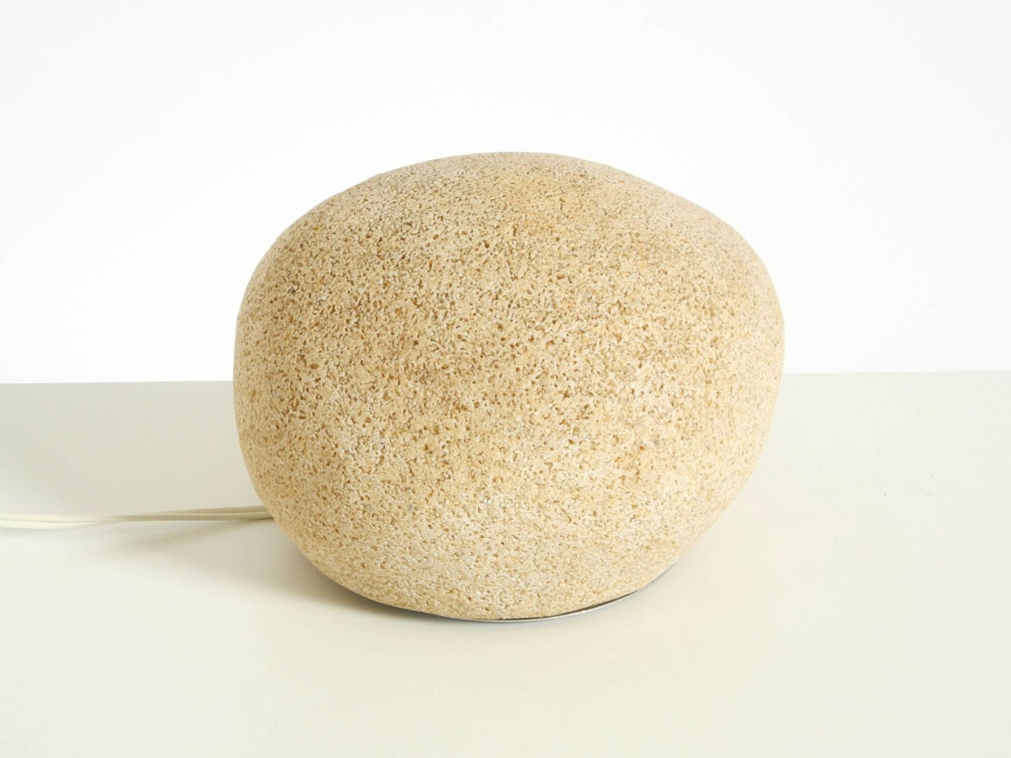 Original 1970s moon rock table lamp by André Cazenave for Tecta