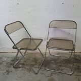 Pair of Plia Castelli chairs designed by Piretti