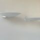 Pair of vintage modernist Disderot wall lights in white lacquered metal, France, 1970s