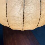 Modern mid-century German cocoon pendant lamp by Friedel Wauer for Goldkant Leuchten, 1960s.