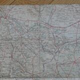 Old map of Paris, Beauvais, Soissons, Montmirail
