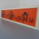 Brooklyn Bridge, New York, 1970s, Acrylic on Wood, Framed