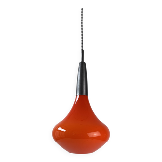 Ancienne suspension goutte orange 1970  vintage