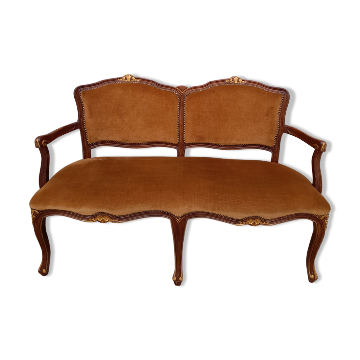 Banquette canapé style Louis XV 1930