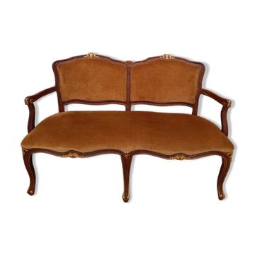 Banquette canapé style Louis XV 1930