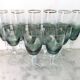 6 wine glasses and 6 crystal champagne flutes