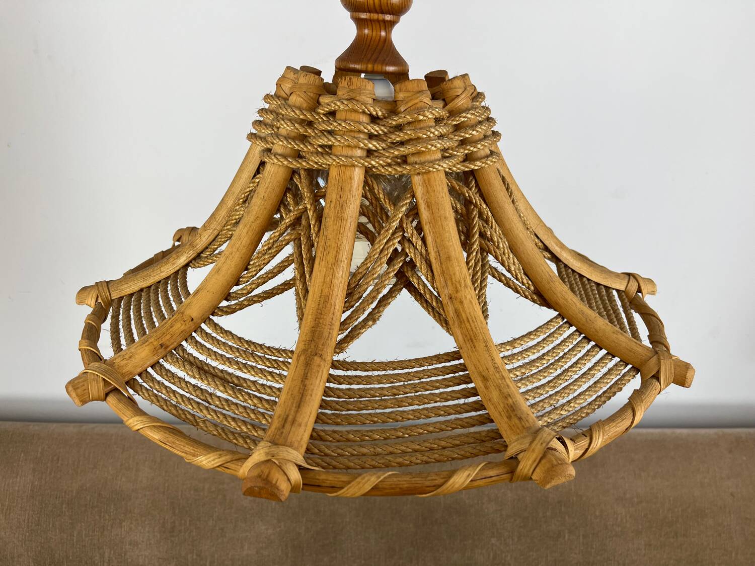 70s rope and rattan suspension