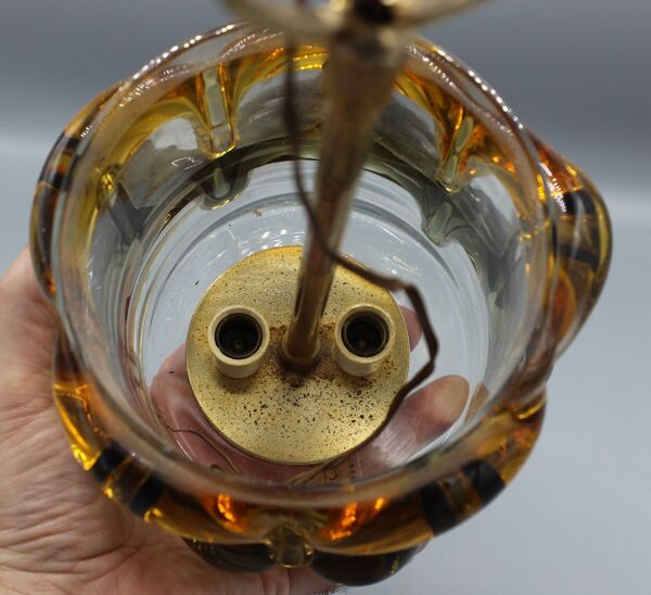 Suspension en verre de Murano Carlo Nason Mazzega, années 1970