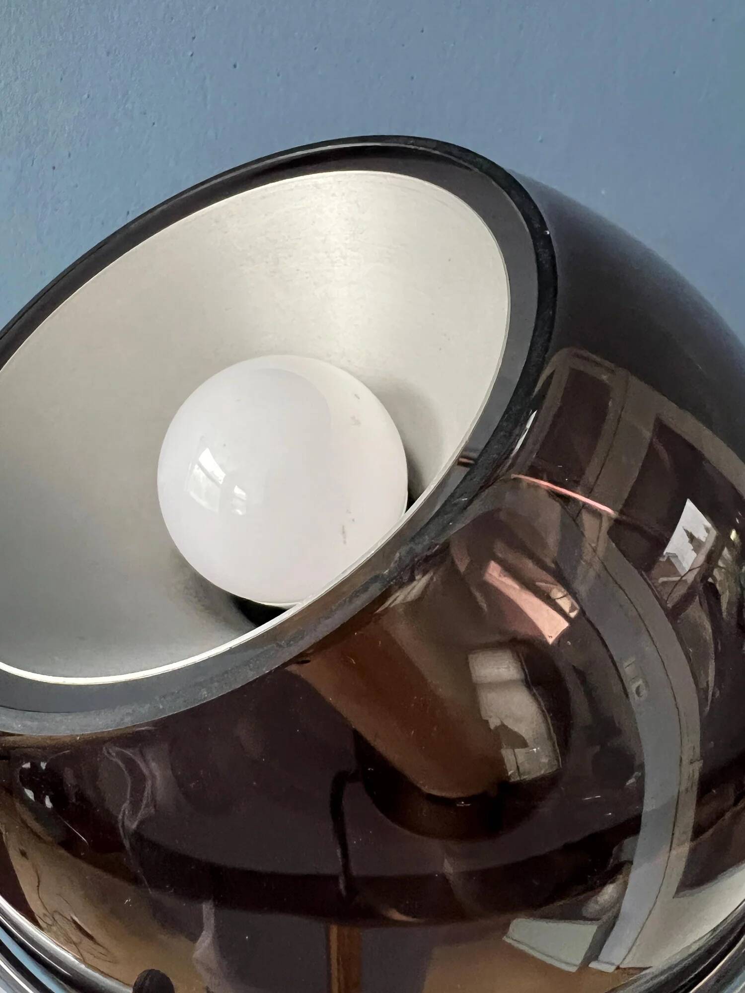 Vintage Raak Space Age Globe Eyeball Floor Lamp by Frank Ligtelijn