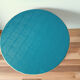 Table ronde vintage en rotin , tripode