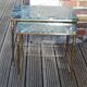 Tables gigognes en marbre vert