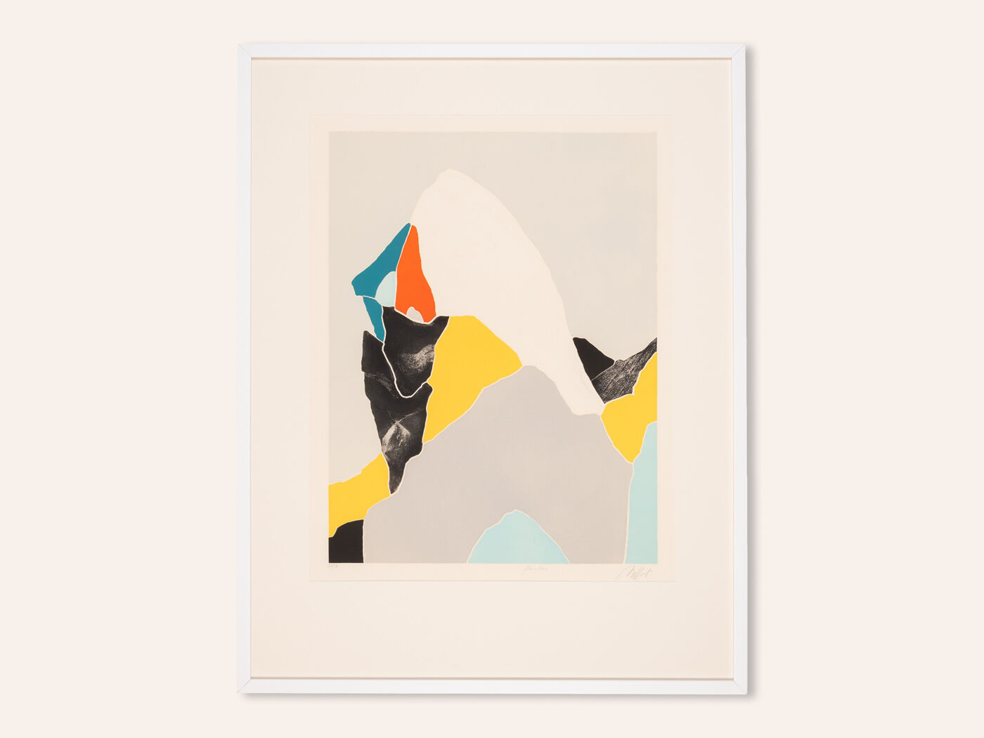 Woman in Profile, Etching on Paper, 76 x 97 cm