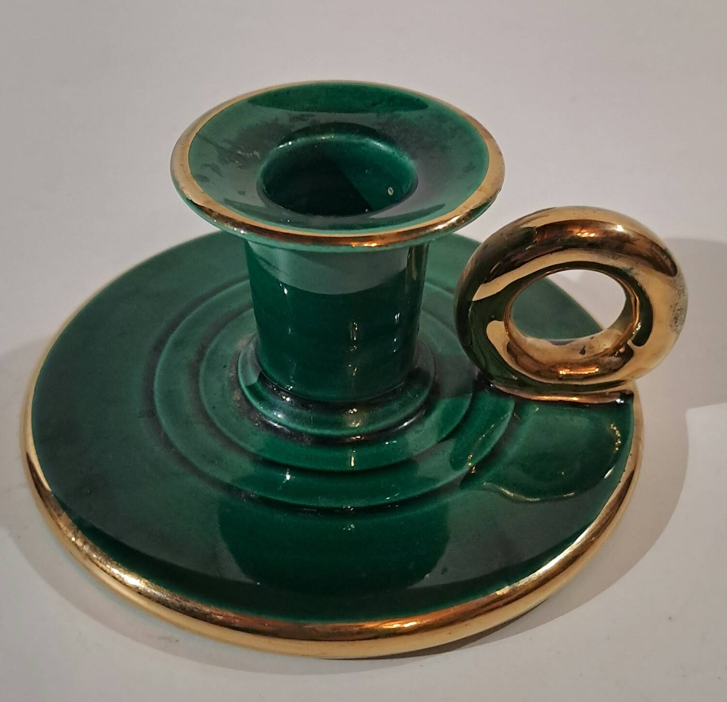 50s ceramic candle holder