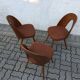 Lot de 3 chaises Lollipop par Antonin Suman, mid century 50s, Tchécoslovaquie