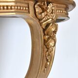 Console d'applique murale en bois sculpté à patine doré