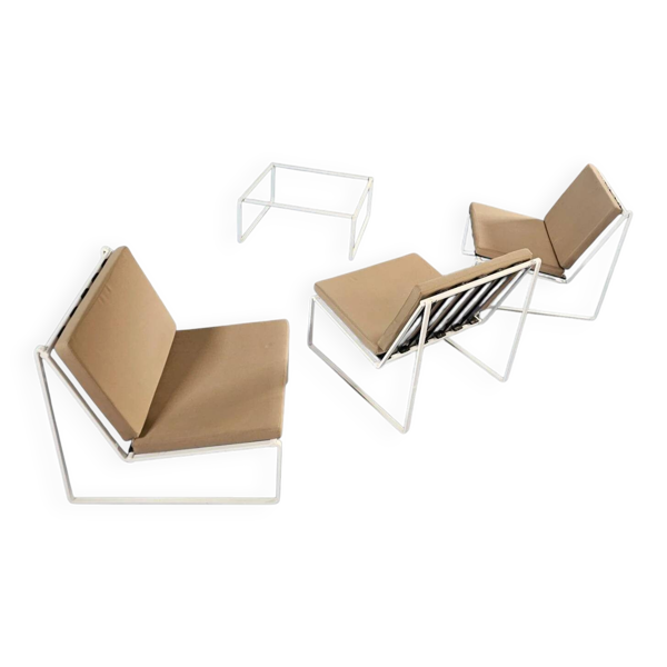 Chaises longues Kho Liang Ie 024 / table basse / Artifort 1962