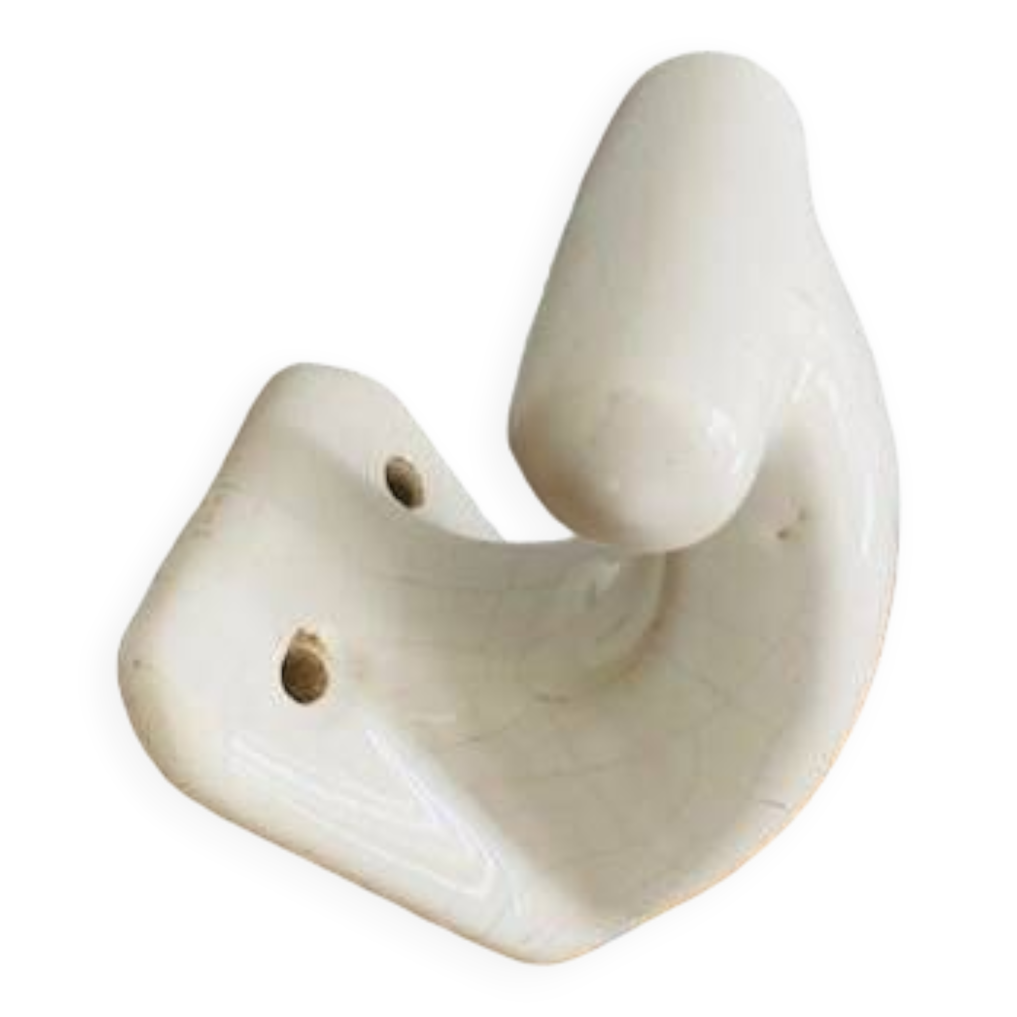 Enamelled earthen coat hook, 1900