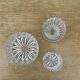 Lot de 3 ramequins en verre vintage